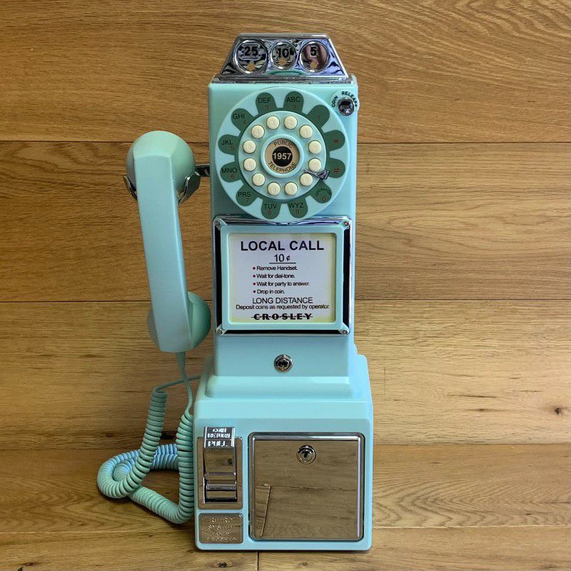 アメリカクロスリー1950年代レトロ壁掛け電話公衆電話CrosleyCR561950sWallPayPhone