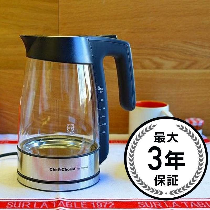 【送料無料】シェフズチョイス電気ポット(やかん)Chef'sChoiceM679CordlessElectricGlassKettle