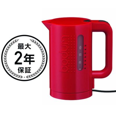ボダム電気ケトル ビストロ 約1L レッド 赤 Bodum Bistro Cordless Electric Water Kettle Red 11452-294US 家電