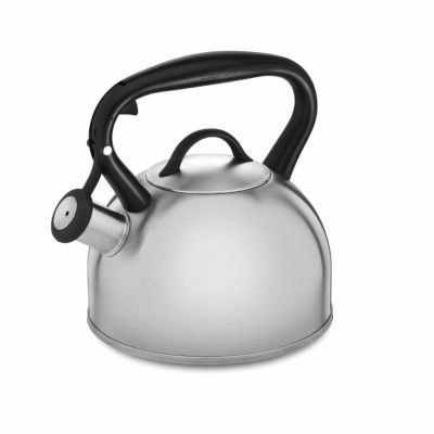 Cuisinart Prodigy 2 Quart Enamel Whistling Tea Kettle, Red