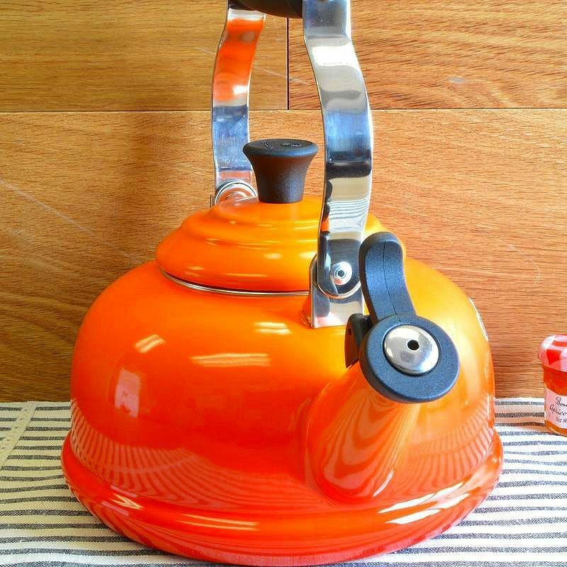 ルクルーゼクラシック笛吹きケトルやかん1.6LIH対応LeCreusetEnamelonSteelClassicWhistlingTeakettle