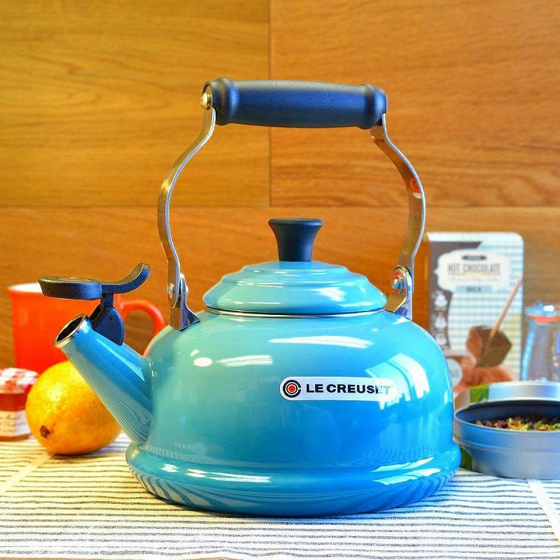 ルクルーゼクラシック笛吹きケトルやかん1.6LIH対応LeCreusetEnamelonSteelClassicWhistlingTeakettle