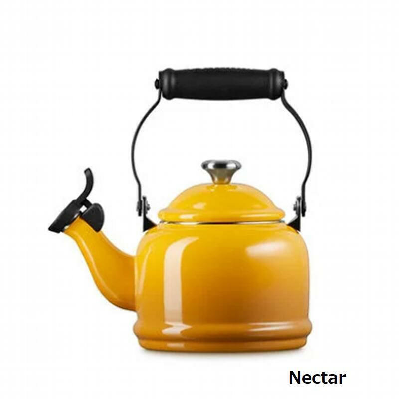 ルクルーゼデミ笛吹きケトルやかん1.1LIH対応LeCreusetEnamel-on-SteelDemi1-1/4-QuartTeakettle
