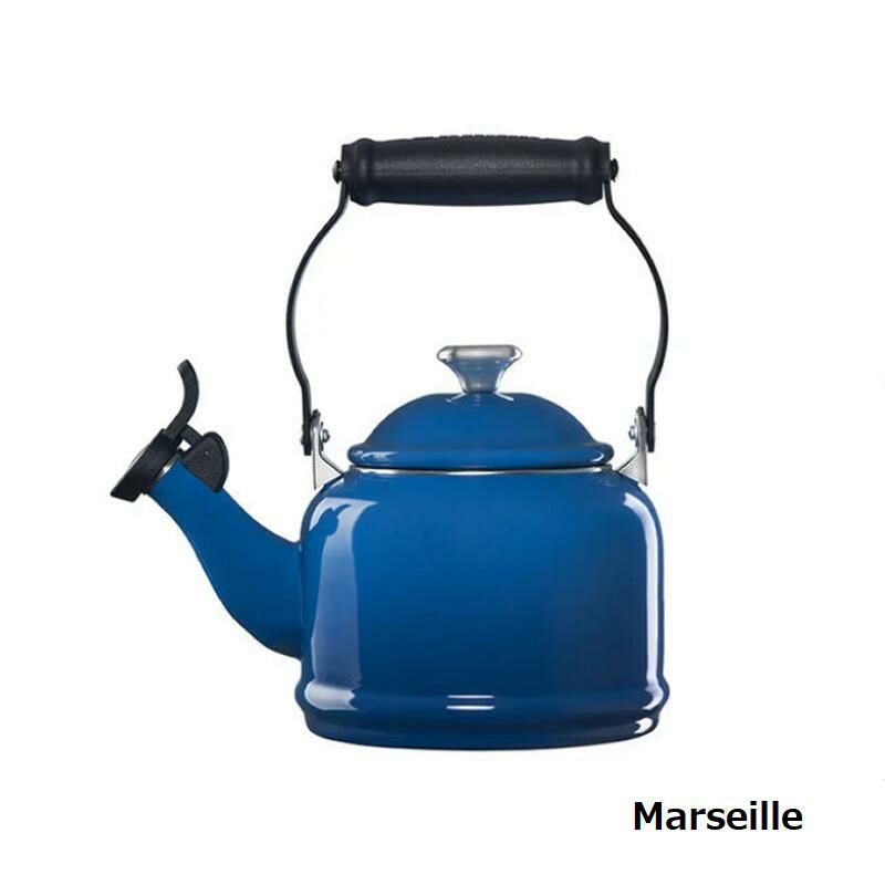 ルクルーゼデミ笛吹きケトルやかん1.1LIH対応LeCreusetEnamel-on-SteelDemi1-1/4-QuartTeakettle