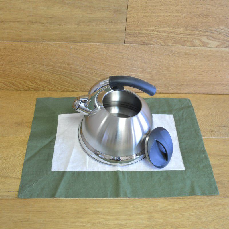 クリエーティブホームアバロンステンレス笛吹ケトル約3LCreativeHome72222AvalonStainlessSteelWhistlingTeaKettle,3-Quart