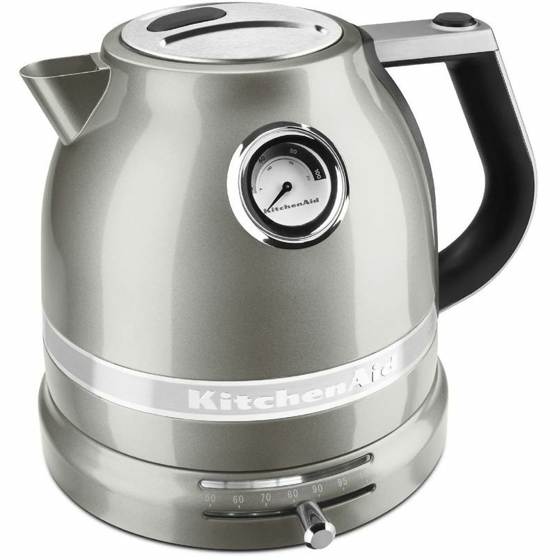 キッチンエイドプロライン温度計付温度調節可能電気ケトル1.5LKitchenAidKEK1522Kettle-ProLineElectricKettle家電