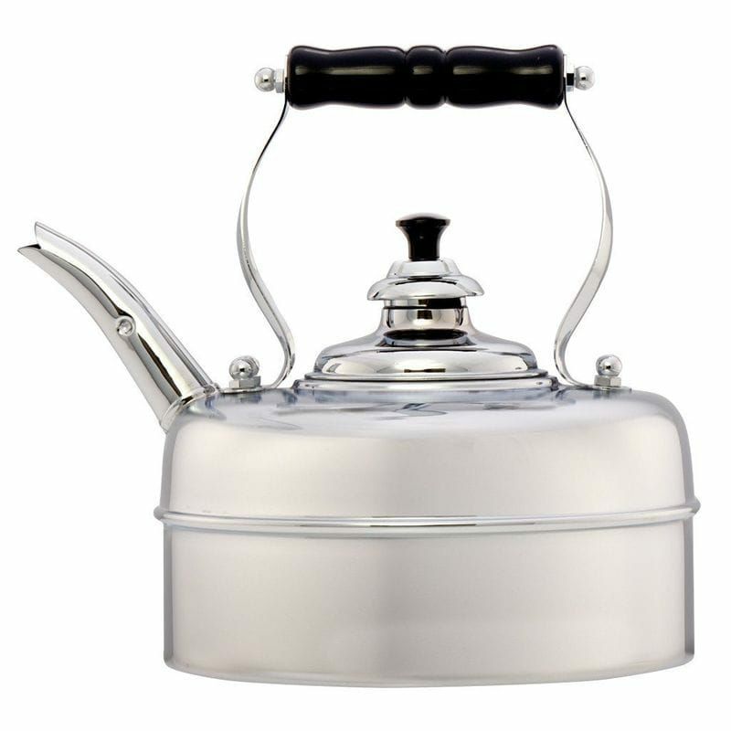 シンプレックスクロームメッキハンドメイド銅製ケトルやかんイギリス製SimplexKettlesKensingtonSolidCopperNo.3ChromePlatedFinish1.9QuartTeakettle