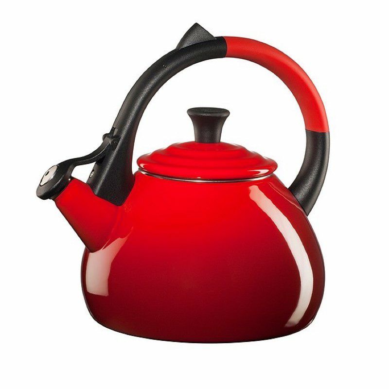 ルクルーゼウーロン笛吹きケトルやかん1.5LIH対応LeCreusetEnameledSteel1.6QuartOolongTeaKettle