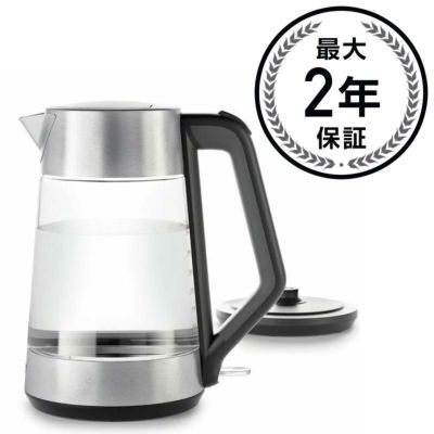 オクソ コードレス 電気ガラスケトル 約1.75L OXO On Clarity Cordless Glass Electric Kettle, Clear 8710300 家電