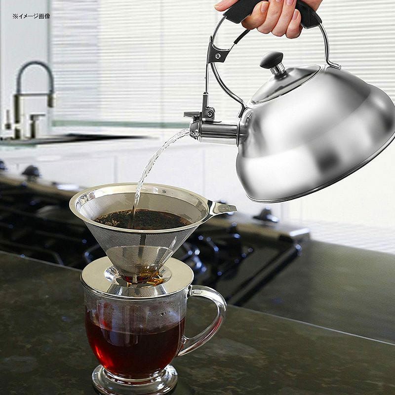 ケトルやかんステンレス2.6LTeaKettle-SurgicalWhistlingStoveTopKettleTeapotwithLayeredCapsuleBottom,SiliconeHandle,MirrorFinish,2.75Quart-TeaInfuserStrainerIncluded