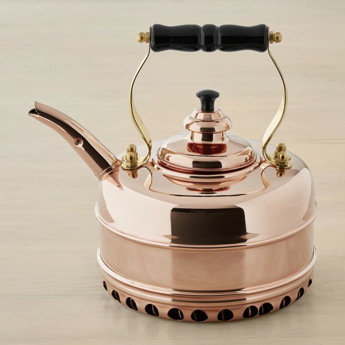 シンプレックスバッキンガムNo.1ハンドメイド銅製ケトルやかんイギリス製SimplexBuckinghamNo.1CopperFinish1.9QuartTeakettle