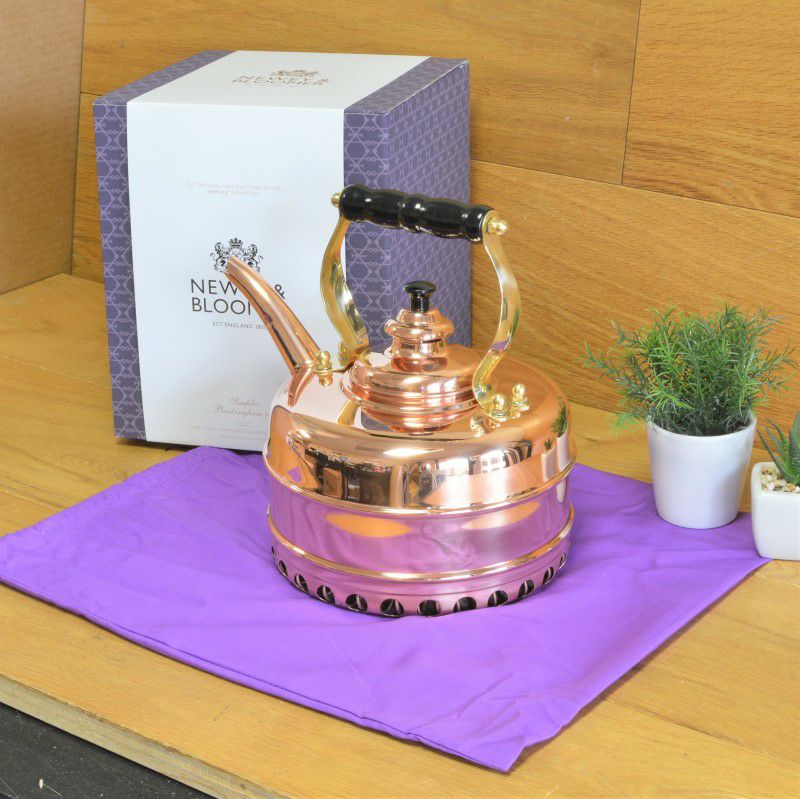 銅製ケトルやかんシンプレックスバッキンガムNo.1ハンドメイドイギリス製Newey&BloomerSimplexBuckinghamNo.1CopperFinish1.9QuartTeakettle