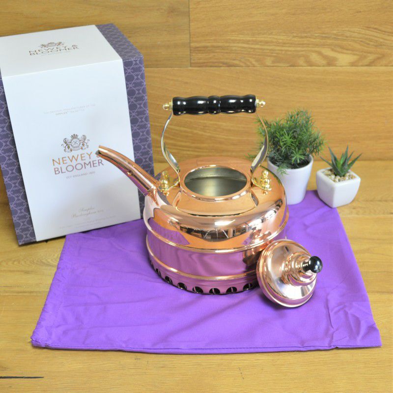 銅製ケトルやかんシンプレックスバッキンガムNo.1ハンドメイドイギリス製Newey&BloomerSimplexBuckinghamNo.1CopperFinish1.9QuartTeakettle