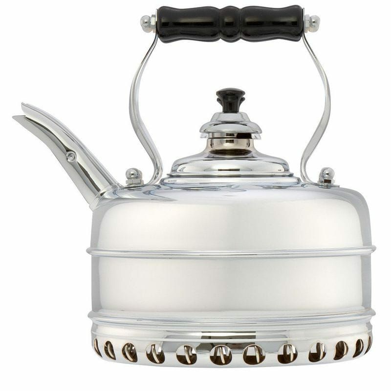 シンプレックスバッキンガムNo.3クロームメッキハンドメイド銅製ケトルやかんイギリス製SimplexBuckinghamNo.3ChromePlatedFinish1.9QuartTeakettle