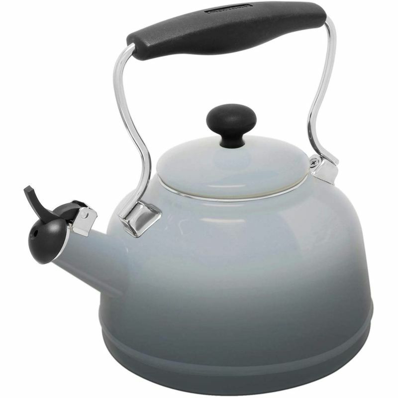 笛吹きケトルやかんシャンタールIH対応ヒースグレーChantalEnamel-On-SteelHeathTeakettle2Qt.37-HEATH-OMFG