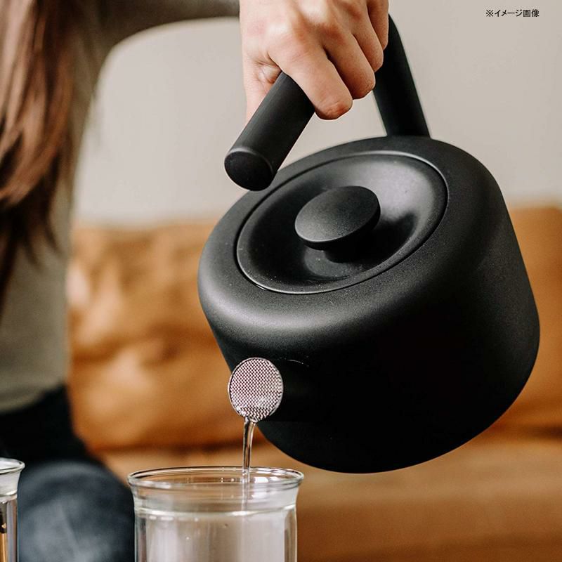 やかん笛吹き1.7LIH使用可ステンレスブラックケトルFellowClydeStovetopTeaKettle