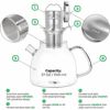 ガラスティーポット0.8Lステンレス茶こし直火Tealyra-TemperedGlassTeapot_BorosilicateClearGlassTeapotwithRemovableStainlessSteelInfuser-StoveTopSafeGlassTeapotKettle-BestLooseLeafTeapot(27ozteapot/800ml)