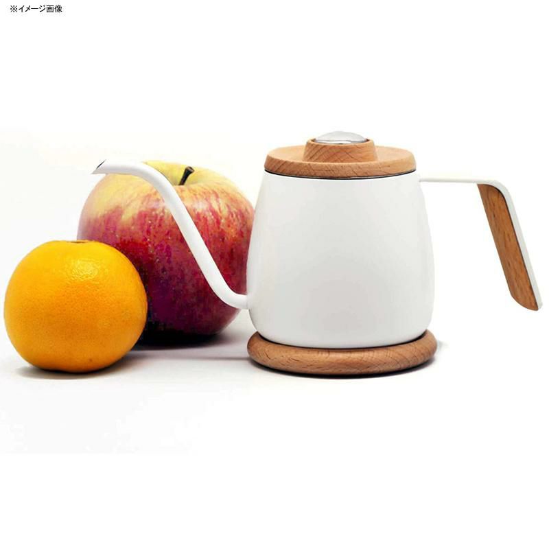 ケトルミニ350mlグースネック木製フタ温度計付ホワイトドリップかわいいシンプルSimpleReal-PourOverCoffeeKettlewithThermometer,GooseneckSingleServeMiniKettle,StainlessSteelbodywithwoodenlid,12oz