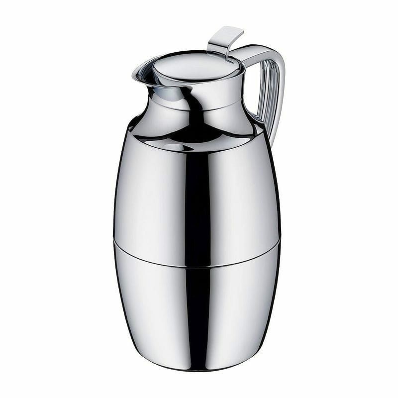 アルフィパラスカラフェポット魔法びん1.0LクロムalfiPallasGlassVacuumChromePlatedBrassThermalCarafeforHotandColdBeverages,1.0L,Chrome