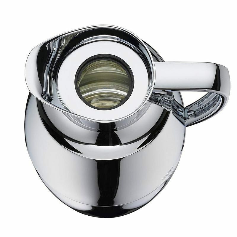 アルフィパラスカラフェポット魔法びん1.0LクロムalfiPallasGlassVacuumChromePlatedBrassThermalCarafeforHotandColdBeverages,1.0L,Chrome