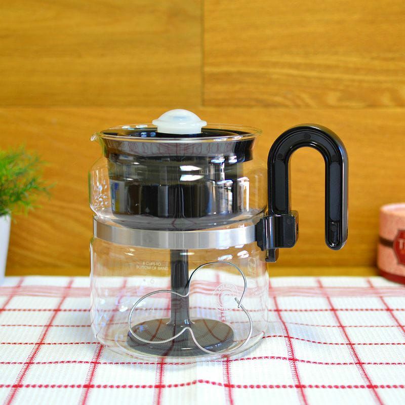 直火OKメデルコガラスパーコレーターコーヒーメーカーMedelco8CupGlassStovetopPercolator