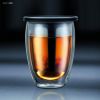 ボダム茶こし付ティーグラス350mlBodumTeaForOneDouble0.35-LiterWallGlassTeaStrainer,12-Ounce,Black