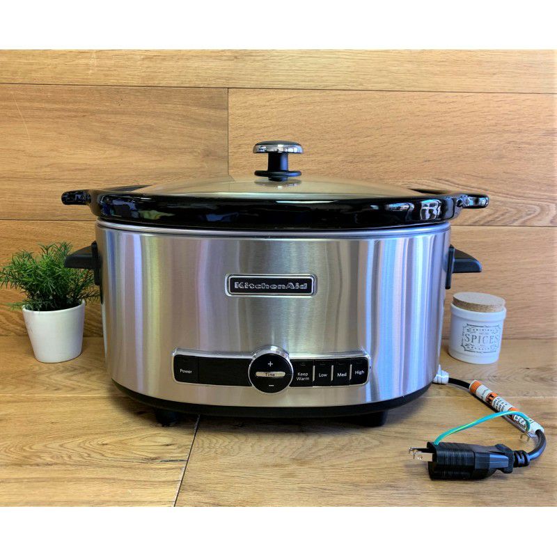 【30日間返金保証】【送料無料】キッチンエイドスロークッカーKitchenAidKSC6222SSStainlessSteel6QT.SlowCookerwithFlipLid【smtb-k】【kb】【RCP】