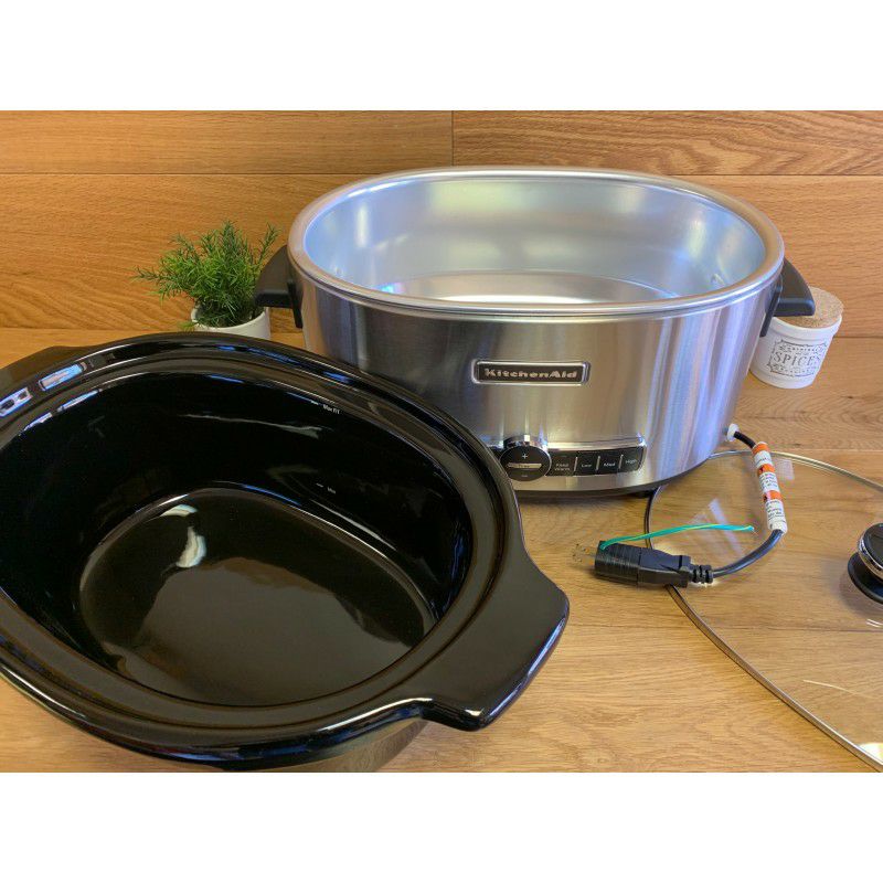 キッチンエイドスロークッカーKitchenAidKSC6223SSStainlessSteel6QT.SlowCooker家電