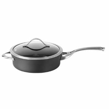 カルファロン 2.8L ソテーパン フタ付 片手鍋 PFOAフリー Calphalon Contemporary Nonstick 3-Quart Saute with Glass Lid JR5003