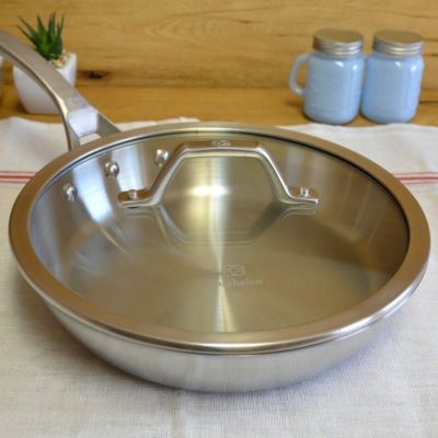 カルファロン 直径約25cm フタ付 フライパン IH対応 1833933 Calphalon AccuCore Stainless Steel Skillet with Cover, 10-Inch