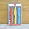 クーンリコン10cmテフロン加工コロリペアリングナイフ3本セットKuhnRikon4-InchNonstickColoriParingKnife,Setof3