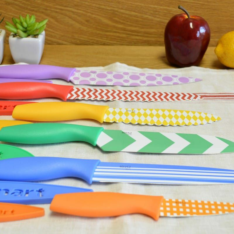 【送料無料】クイジナートマルチカラーナイフセット12点Cuisinart12-PiecePrintedColorKnifeSetwithBladeGuards,Multicolored