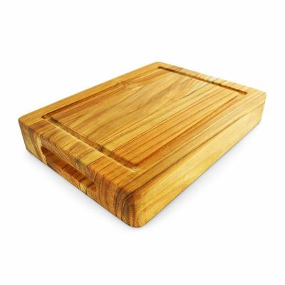 まな板 天然木 ミニブッチャー ブロック リバーシブル カッティングボード 木製 チーク Terra Teak Mini Butcher Block 12 x 9 x 2 PTEAK129