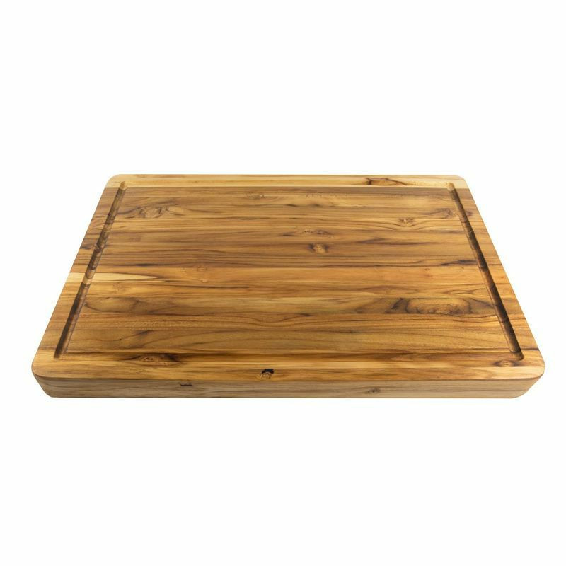リバーシブルカッティングボードまな板天然木木製チークTerraTeakLargeCarvingBoard20x15x1.25PTEAK2015G