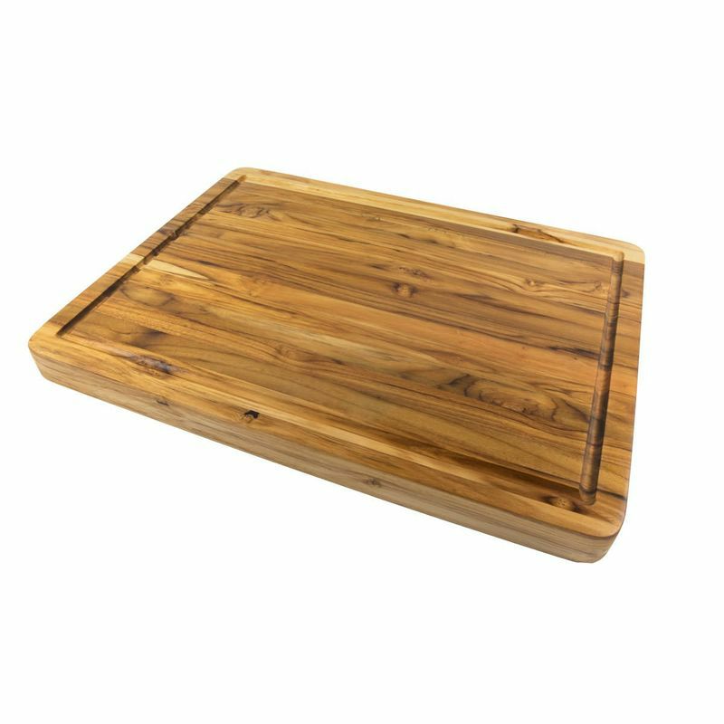 リバーシブルカッティングボードまな板天然木木製チークTerraTeakLargeCarvingBoard20x15x1.25PTEAK2015G