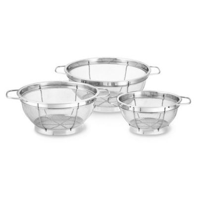 ステンレス製 ざる ストレーナー 3点セット ウイリアムズ・ソノマ限定 Stainless-Steel 3-Piece Mesh Colander Set