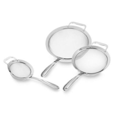 ステンレス製 ざる ストレーナー 3点セット ウイリアムズ・ソノマ限定 オールクラッド Williams-Sonoma All-Clad 3-Piece Stainless-Steel Strainer Set