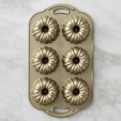 ミニバントケーキ型 6個 アルミ ブントケーキ ウイリアムズ・ソノマ ノルディックウェア アメリカ製 Williams-Sonoma Nordic Ware Mini Bundt Cake Pan