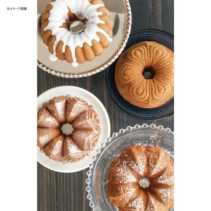 バントケーキ型 4個 ブントケーキ PFOAフリー ノルディックウェア Nordic Ware Non-Stick Round Bundt  Quartet Cake Pan MBZI1072 | アルファエスパス