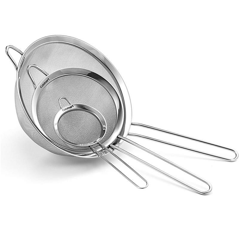 ステンレスザル ストレーナー 3サイズ セット クイジナート Cuisinart CTG-00-3MS Set of 3 Fine Mesh  Stainless Steel Strainers | アルファエスパス