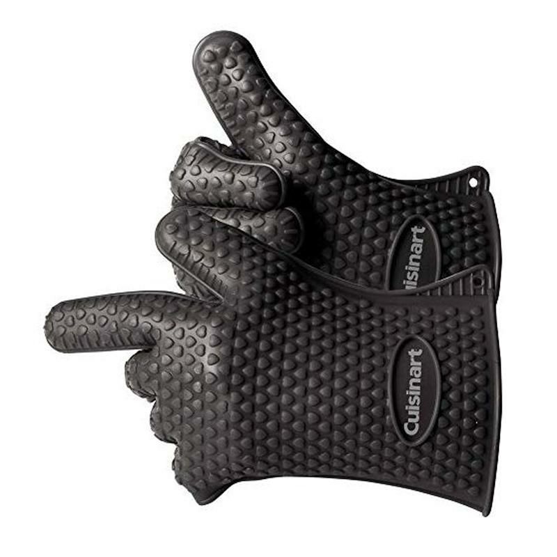 耐熱シリコングローブバーベキュー燻製クイジナートCuisinartCGM-520HeatResistantSiliconeGloves,Black