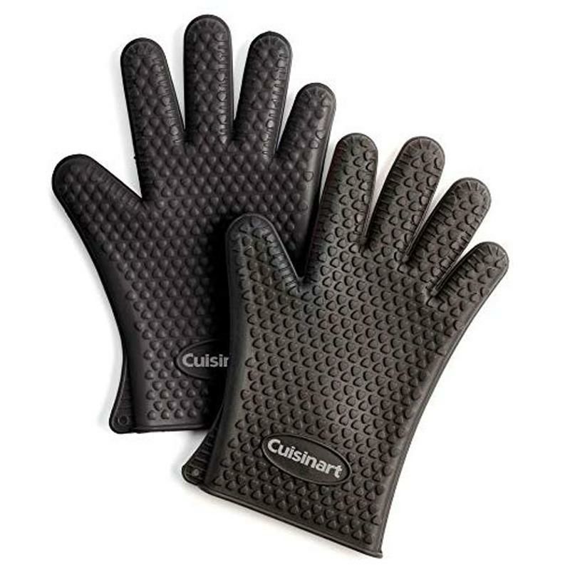 耐熱シリコングローブバーベキュー燻製クイジナートCuisinartCGM-520HeatResistantSiliconeGloves,Black