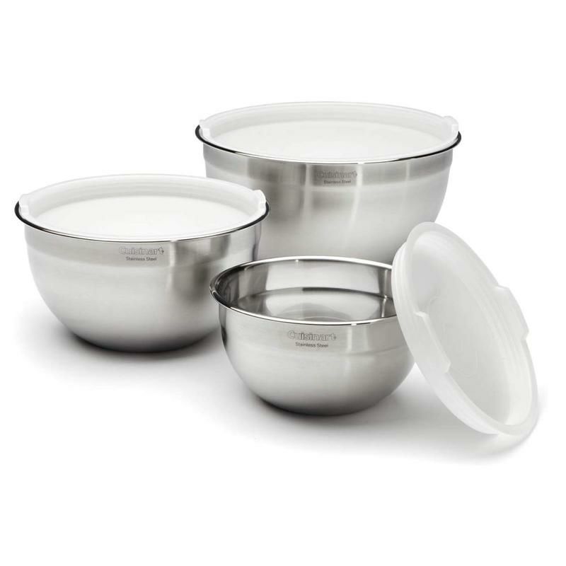 ステンレスボウル3サイズセットフタ付ボールクイジナートCuisinartCTG-00-SMBStainlessSteelMixingBowlswithLids,Setof3