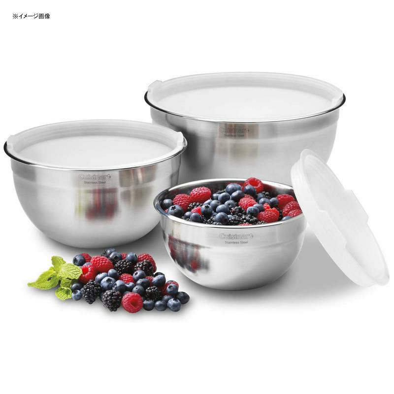 ステンレスボウル3サイズセットフタ付ボールクイジナートCuisinartCTG-00-SMBStainlessSteelMixingBowlswithLids,Setof3