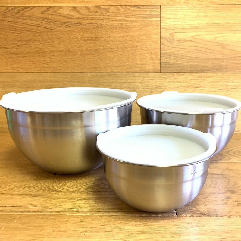 ステンレスボウル3サイズセットフタ付ボールクイジナートCuisinartCTG-00-SMBStainlessSteelMixingBowlswithLids,Setof3