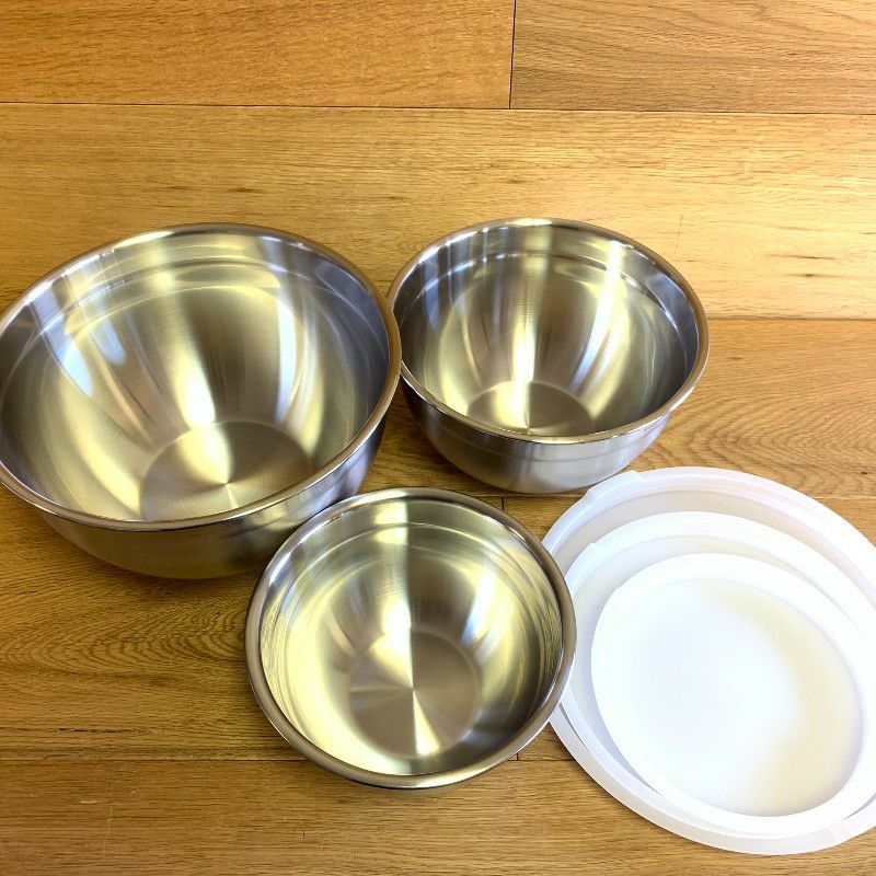 ステンレスボウル3サイズセットフタ付ボールクイジナートCuisinartCTG-00-SMBStainlessSteelMixingBowlswithLids,Setof3