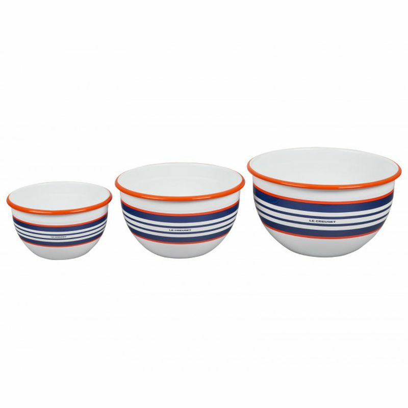 ル・クルーゼボウルセット3サイズボールルクルゼルクルーゼホーローエナメルLeCreusetEverydayEnamelwareServingBowlSet