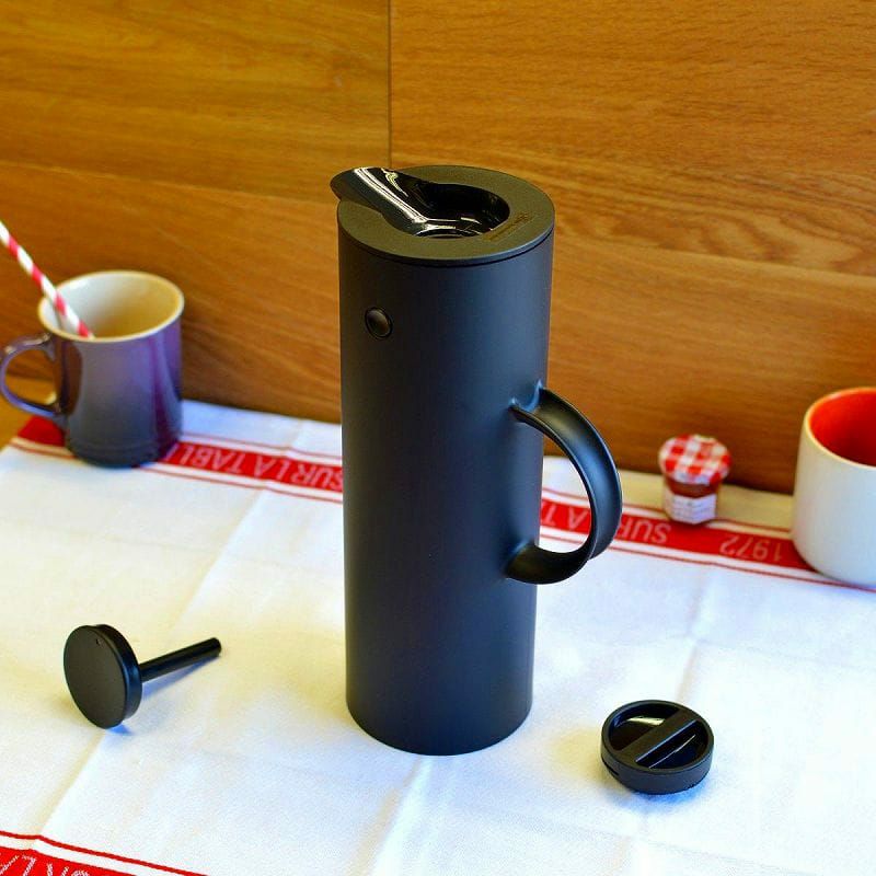 ステルトン ジャグ バキュームジャグ ソフトブラック 1L Stelton