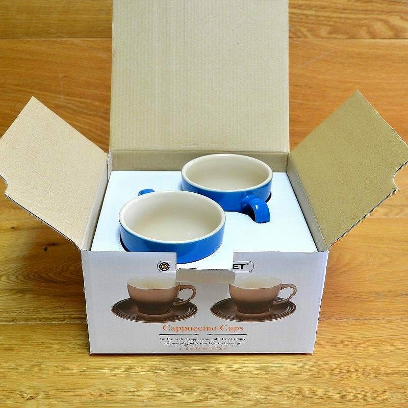 ル・クルーゼ カプチーノ カップ＆ソーサー 200ml 2個セット 
