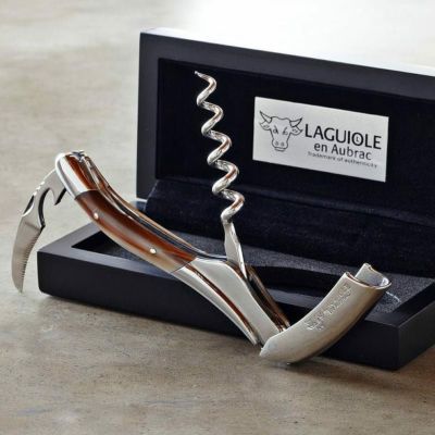 シャトーラギオールコルクスクリューワインオープナーソリッドホーンLaguioleEnAubracWaitersCorkscrewWineOpener,SolidHorn